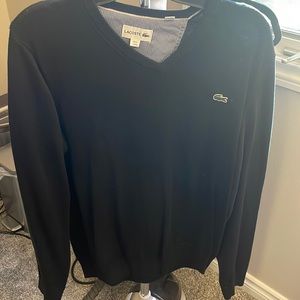 Lacoste Black Sweater Size medium